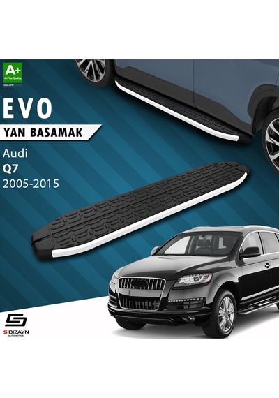 S-dizayn Audi Q7 Evo Aluminyum Yan Basamak 213 Cm 2005-2015