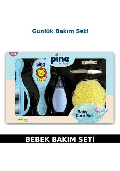 Pine Natura Bebek Banyo Seti - Mavi