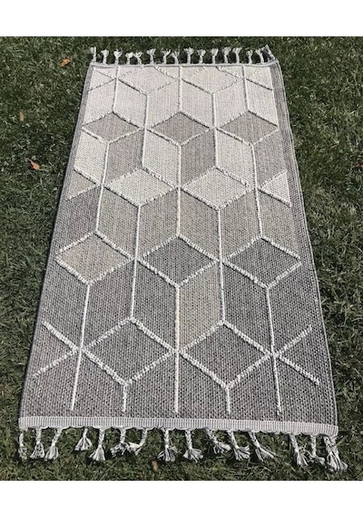 Eko Halı Soho SH 03 Grey Hav Toz Vermez Hasır Dokuma Modern Maki