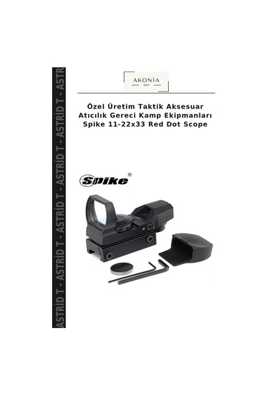 Özel Üretim Taktik Aksesuar Atıcılık Gereci Kamp Ekipmanları Spike 11-22x33 Red Dot Scope