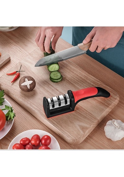 Profesyonel Bıçak Bileme 3 Açılı Elmas, Seramik Ve Tungsten Çelik Bıçak Mutfak Makası Bileme Aleti