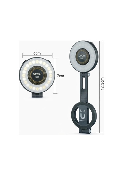 Tr U60 Magsafe Uyumlu Manyetik Led Ring Light Telefon Halka Işığı, Ayarlanabilir Parlaklık, Selfie Ve Video Çe Genel