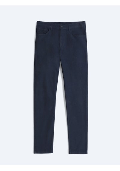 Kip Lacivert Düz Dokuma Slim Fit Spor Pamuk Karışımlı Pantolon Lacivert