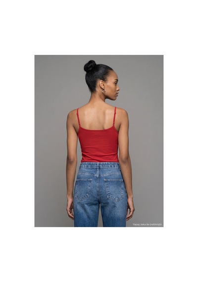 Dilvin 21200 Bra-free Askılı Top Kırmızı