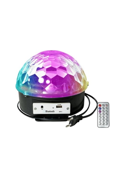 Kumandalı Kristal Led Rgb Disko Topu Çok Renkli