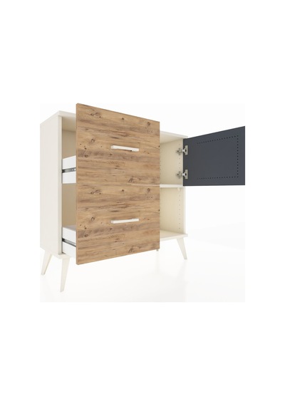 Arges Şifonyer Tek Raflı 2 Çekmeceli Tek Kapaklı 88x30x80 Aytaşı-antrasit/çam Antrasit/çam Arges Şifonyer Tek Raflı 2 Çekmeceli Tek Kapaklı 88x30x80 Aytaşı-antrasit/çam Antrasit/çam