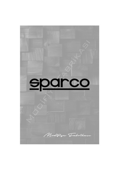Sparco Sticker Folyo - Siyah - 19 X 4 Cm