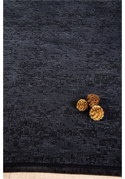 Antrasit Şönil Kilim Makinede Yıkanabilir Kaymaz Taban Halı Yolluk Antrasit