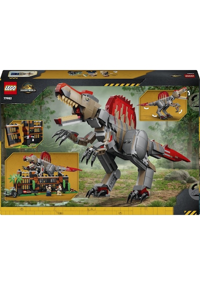 LEGO® Jurassic World Spinosaurus Dinozor Kaçışı 77982 - 9 Yaş Üzeri Çocuklar için Motosiklet İçeren Oyuncak Yapım Seti (820 Parça)