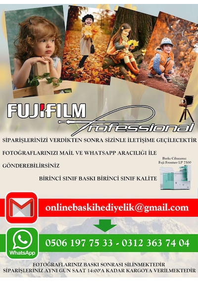 200 Adet Fotoğraf Baskısı 10X15 + Albüm
