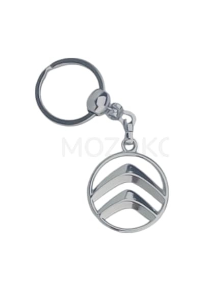 Yüksek Kaliteli Citroen Logolu Metal Araç Anahtarlık, Çift Yönlü Logo, Hediyelik Araba Anahtarlık