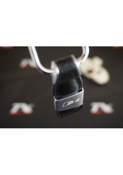 Audi Uyumlu S4 Logo Deri Metal Anahtarlık Ürün