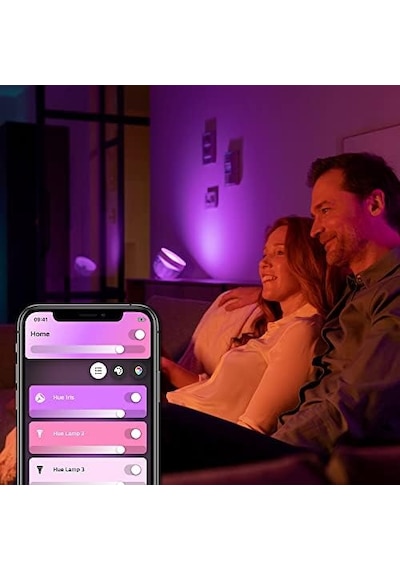 Hue Iris Siyah Akıllı Led Masa Lambası .
