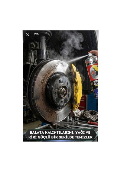 Pro Sauber Power Fren Balata Spreyi 500 Ml Yüksek Basınçlı, Kiri Söküp Atar, Hızlı Buharlaşır