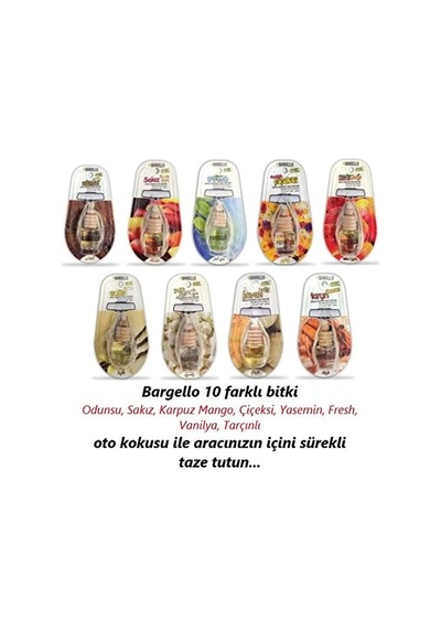 Ahşap Kapaklı Kokulu Dekoratif Araç Parfümü 6'li- Asmalı Araba Kokusu