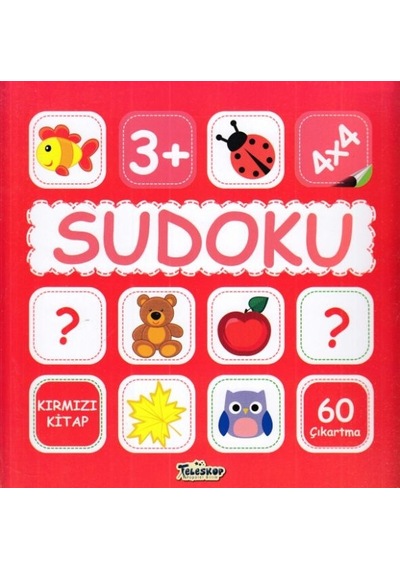 Sudoku 4X4 Kırmızı   Kitap
