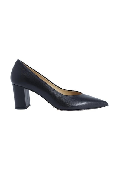 Poletto Hakiki Deri Sıyah Ayakkabı Stiletto 9841 38 V6-2476 Siyah