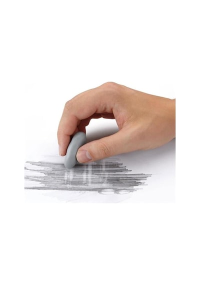 Faber Castell Hamur Silgi Kutulu Sarı Kırmızı Mavi 3 Paket