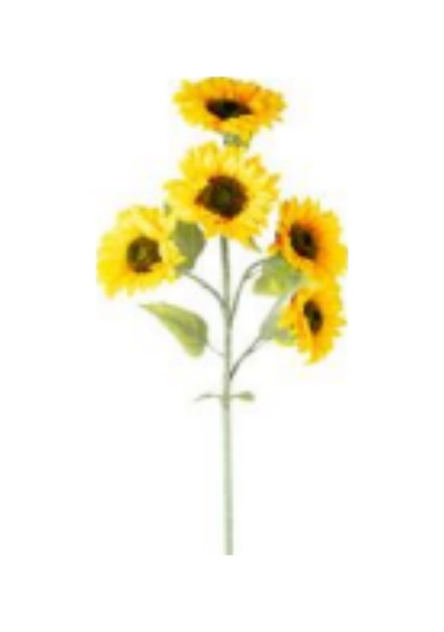 Yapay Ayçiçeği Demet 5 Çiçekli Sarı 93 Cm. Çok Renkli