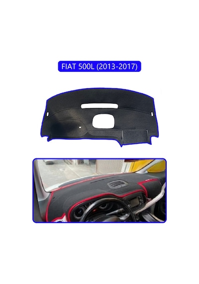 Fıat 500l 2013-2017 Modellerine Uyguntorpido Koruma Halısı Mavi Kenar