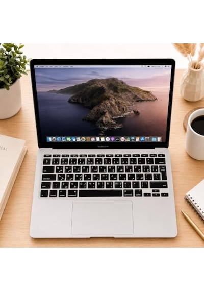 Macbook Air 11 İnç Arapça Klavye Koruyucu A1370 A1465 Uyumlu Uk Iso Ters L Enter Silikon Keyboard Cover Siyah