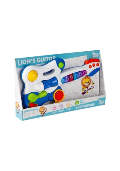 Erdem Toys Nini Baby Elektronik Gitar Işıklı Müzikli - Mavi