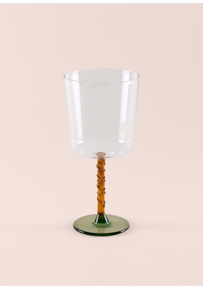 The Mia Line Şarap Kadehi Sarı 300 Ml Şeffaf