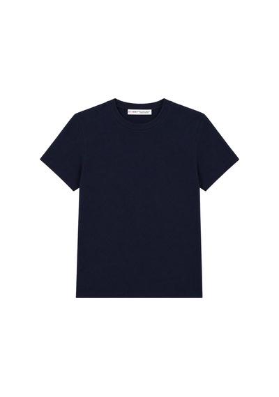 Mixray 2100 Kadın Slim Fit Bisiklet Yaka Soft Basic T-shirt Lacivert