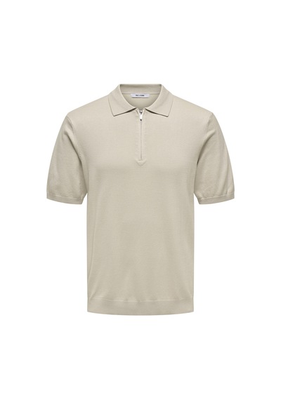 Only & Sons Erkek Polo Yaka T Shirt 22028606 Açık Bej Açık Bej