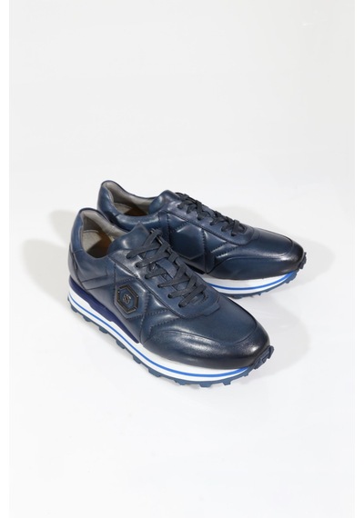 Dgn 6275 Erkek Bağcikli Sneakers Ayakkabi Lacivert
