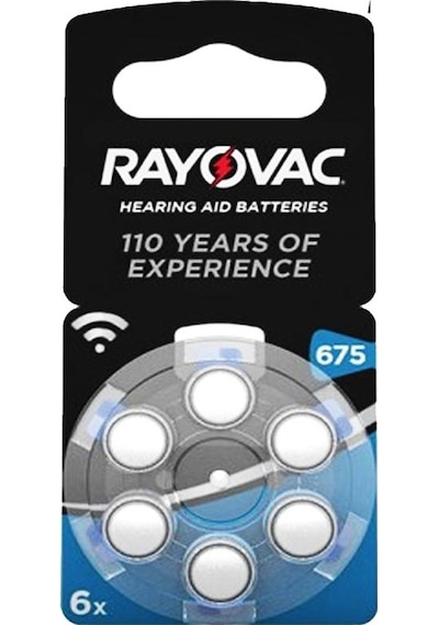675 NO KULAKLIK PİLİ 6Lİ PAKET  RAYOVAC