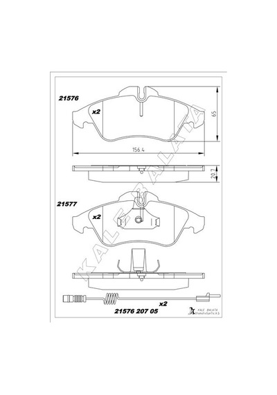 Kale-balata Fren Balatası On Mercedes W638 B901 B904 . Vw Lt 28-35-46 21576-a00-00-kd20 A0024203920 2d0698151