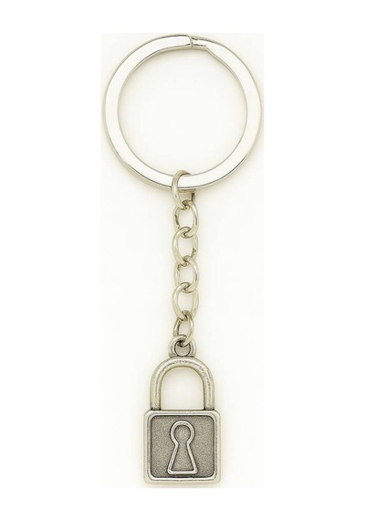 Minimal Kilit Figürlü Unisex Anahtarlık Şık Ve Zarif Tasarım