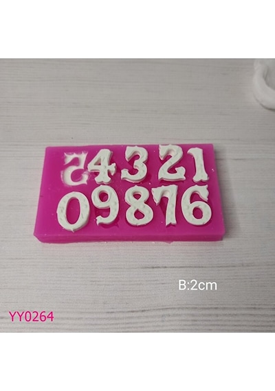 Yy0264 Noktalı Rakamlar Silikon Kalıp