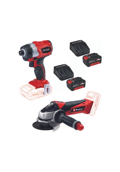 Einhell TE-CI 18 BL Torklu Vidalama TE-AG 18/115 Taşlama 2x4.0ah