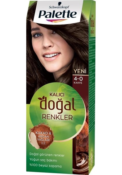 Palette Kalıcı Doğal Renkler 4 - 0 Kahve X 2 Adet