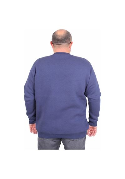 Moc Grande Mocgrande Erkek Büyük Beden Sıfır Yaka 3ip Sweat Respect 24205 Indıgo Indigo