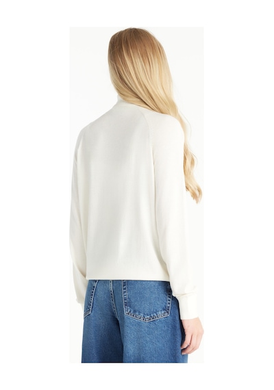 Ted Baker Beyaz Kadın Balıkçı Yaka Standart Kazak Tbwrkw1014 Kırık Beyaz