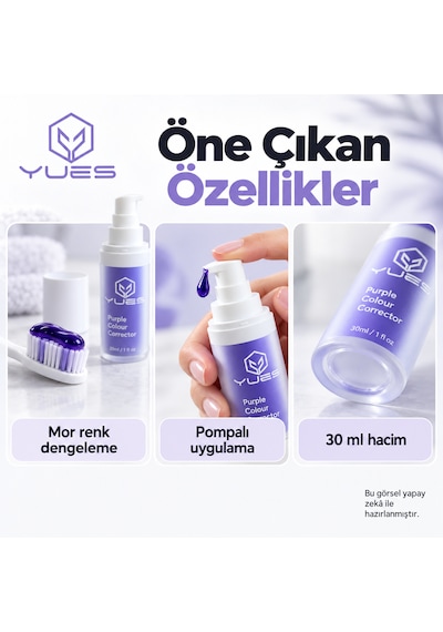 Yues Mor Diş Serumu Renk Dengeleyici 30 Ml Gs-013v