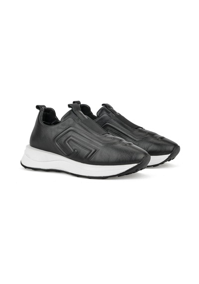 Ziya, Kadın Hakiki Deri Sneaker 1531050z26802480pk Siyah 1531050z26802480pk 000 Siyah