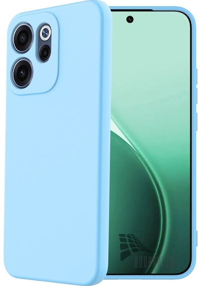 Oppo Reno 15 Fs Uyumlu Silikon Kılıf - Pastel Renk Tonu Kamera Korumalı Esnek Kapak - Mavi Mavi
