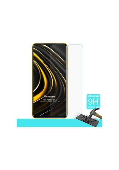 Microsonic Xiaomi Redmi Note 9 4g Tempered Glass Cam Ekran Koruyucu