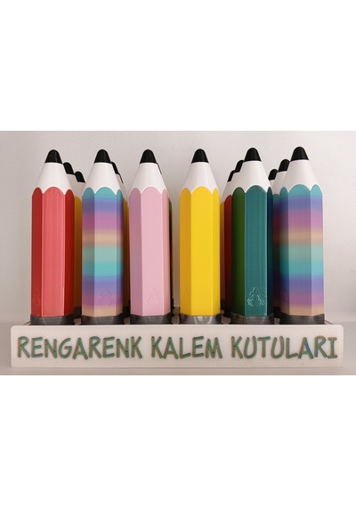 Kalemkutu-standı Çok  Renkli