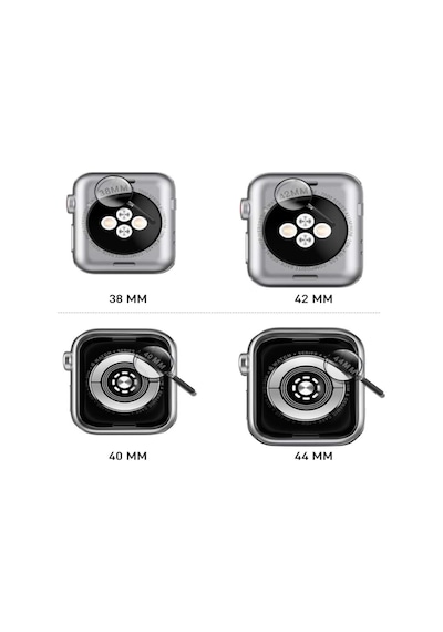 Apple Uyumlu  Watch 38 Mm Şeffaf Silikon Saat Koruma