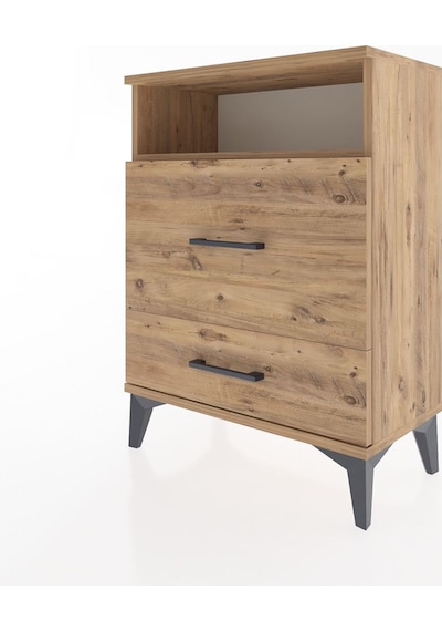 Arges Komodin Tek Raflı 2 Çekmeceli 60x30x80 Çam-çam Atlas Çam Arges Komodin Tek Raflı 2 Çekmeceli 60x30x80 Çam-çam Atlas Çam