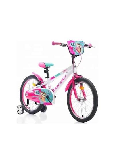 Corelli Swera 20 Jant Beyaz Pembe Yeşil Kız Çocuk Bisikleti 25cm Kadro 5-7 Yaş Beyaz - Pembe