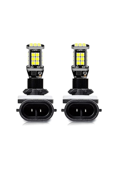 Zembil Eco H27 Eğri Soket Sis Farı Led Ampul 24 Ledli Beyaz
