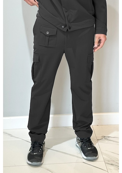 Erkek Çıtçıtlı Pantolon 24720 Siyah Siyah