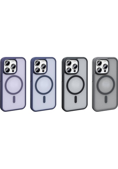 Apple Uyumlu iPhone 14 Pro Kılıf Magsafe Şarj Özellikli Mat Arka Yüzey Sio Kapak