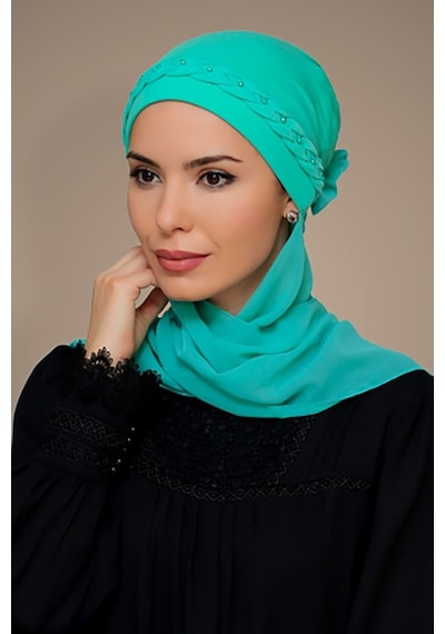 Hürrem Bone Su Yeşili Pratik Hazır Geçmeli Tesettür Bone Sandy Kumaş Örgülü G Su Yeşili Hürrem Bone Su Yeşili Pratik Hazır Geçmeli Tesettür Bone Sandy Kumaş Örgülü G Su Yeşili